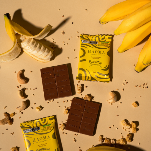 Pouch Barra Banana e Castanha-de-Caju | Linha Stevia - 250g