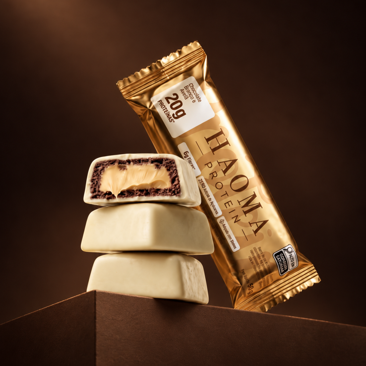 Haoma Protein Chocolate Branco Box