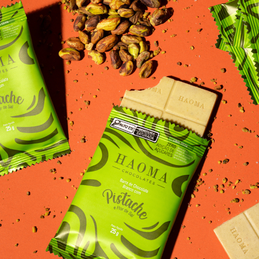 Pouch Barra Pistache e Flor de Sal | Linha Stevia - 250g