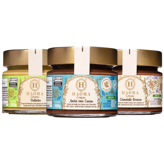 KIT 3 CREAMS CLÁSSICOS LINHA STEVIA