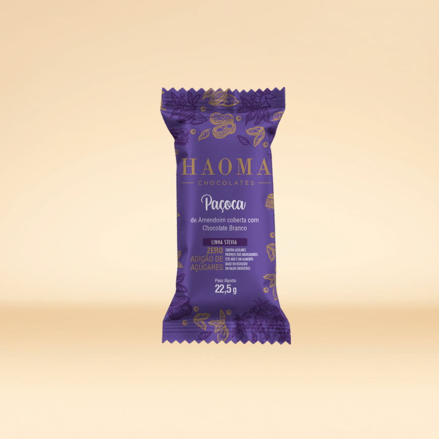 Paçoca Chocolate Branco Unitário