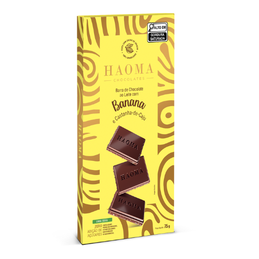 Barra Banana e Castanha-de-Caju | Linha Stevia - 75g