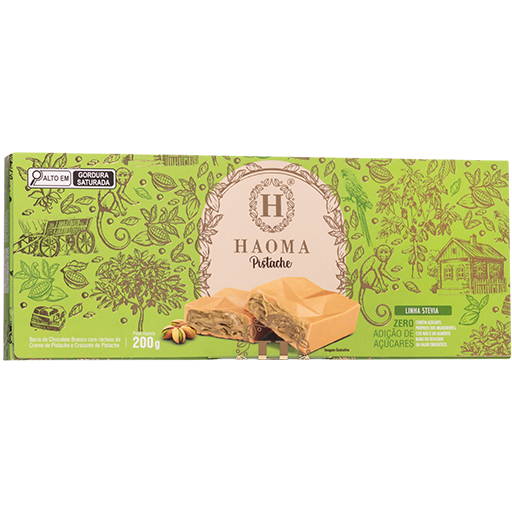 Barra Pistache 200g | Linha Stevia