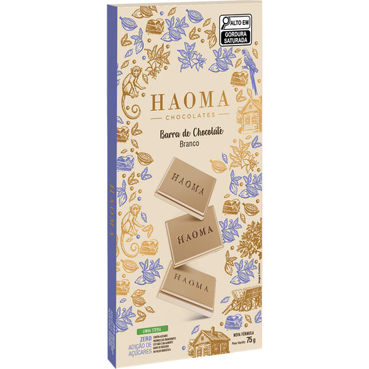 Barra de Chocolate Branco | Linha Stevia - 75g