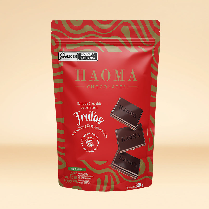 Barra Frutas Vermelhas e Castanha-de-Caju Pouch