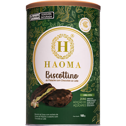 Biscottino Pistache com Chocolate ao Leite | Linha Stevia