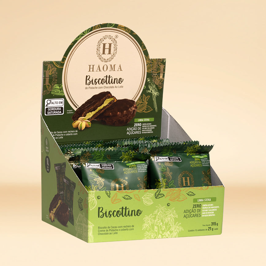 Biscottino Pistache com Chocolate ao Leite Box