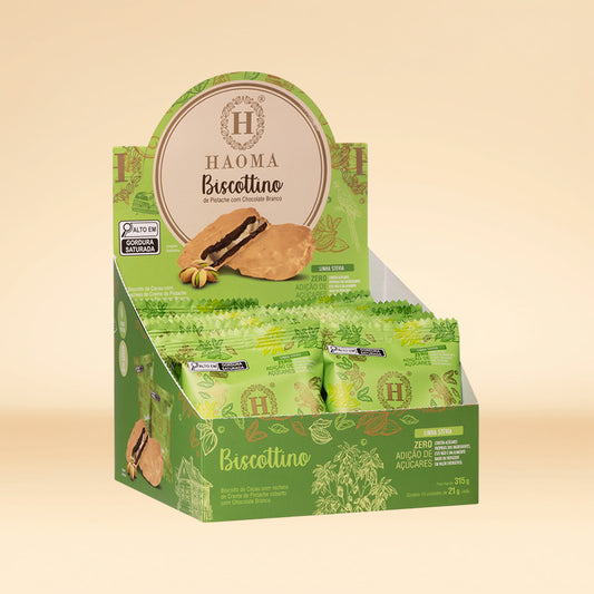 Biscottino Pistache com Chocolate Branco Box