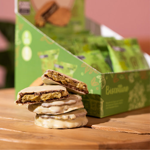 Promo Box Biscottino Pistache com Chocolate Branco | Linha Stevia