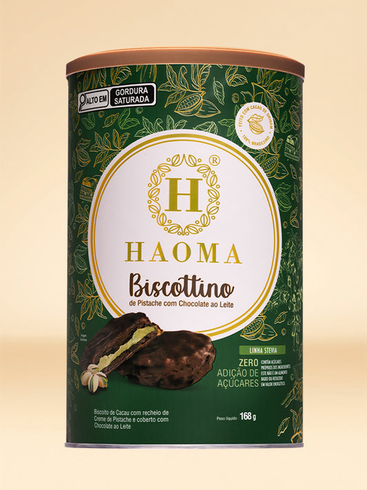 Biscottino Pistache com Chocolate ao Leite Lata 168g