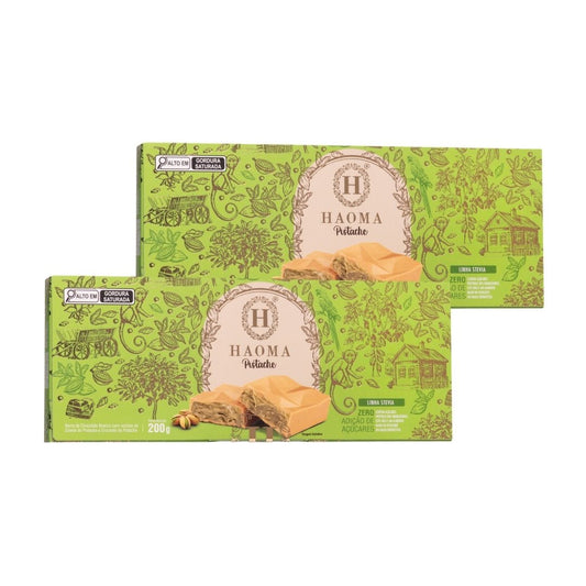 KIT 2 BARRAS PÍSTACHE LINHA STEVIA