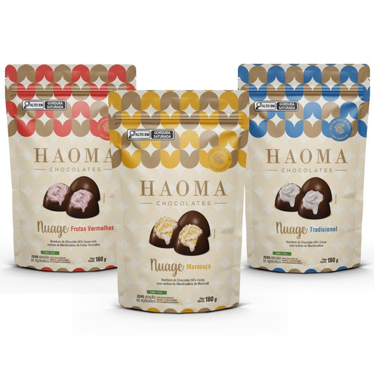 KIT 3 POUCH NUAGE LINHA STEVIA