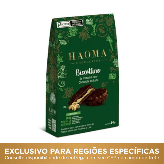Biscottino Pistache com Chocolate ao Leite Pack 84g