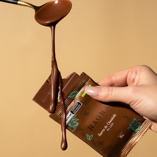 Pouch Barra Chocolate ao Leite | Linha Stevia - 250g