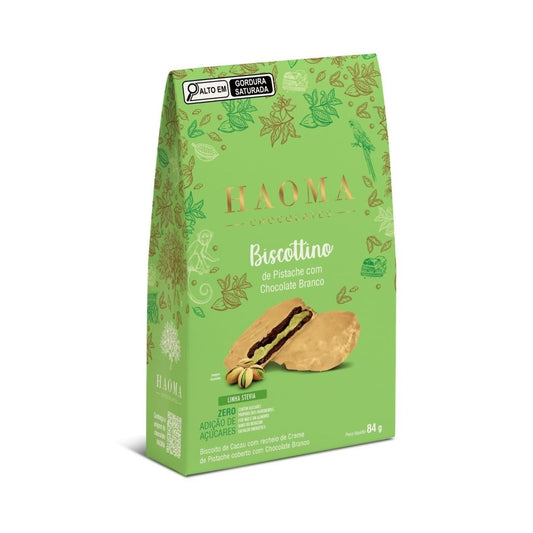 Biscottino Pistache com Chocolate Branco Pack 84g