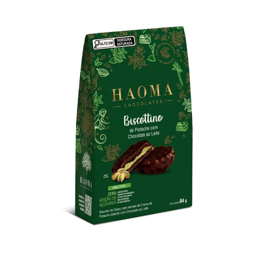 Biscottino Pistache com Chocolate ao Leite Pack 84g