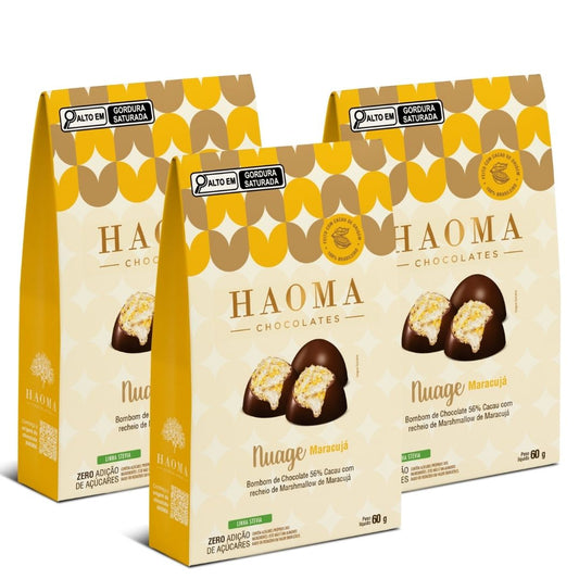 KIT 3 PACKS NUAGE MARACUJÁ LINHA STEVIA