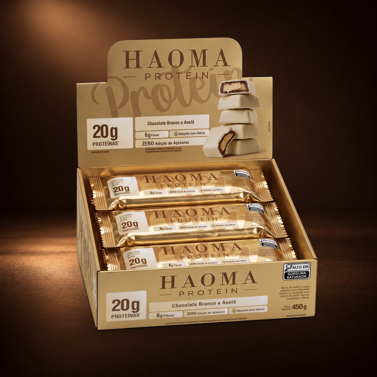 Haoma Protein Chocolate Branco Box
