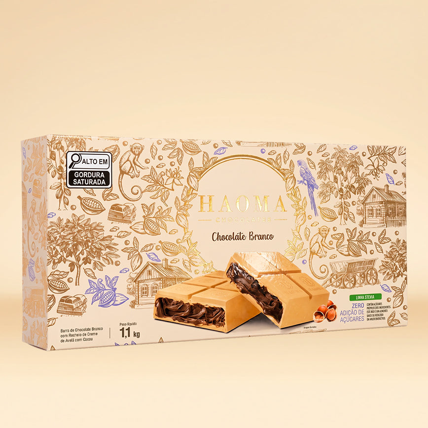 Barra Chocolate Branco 1,1kg