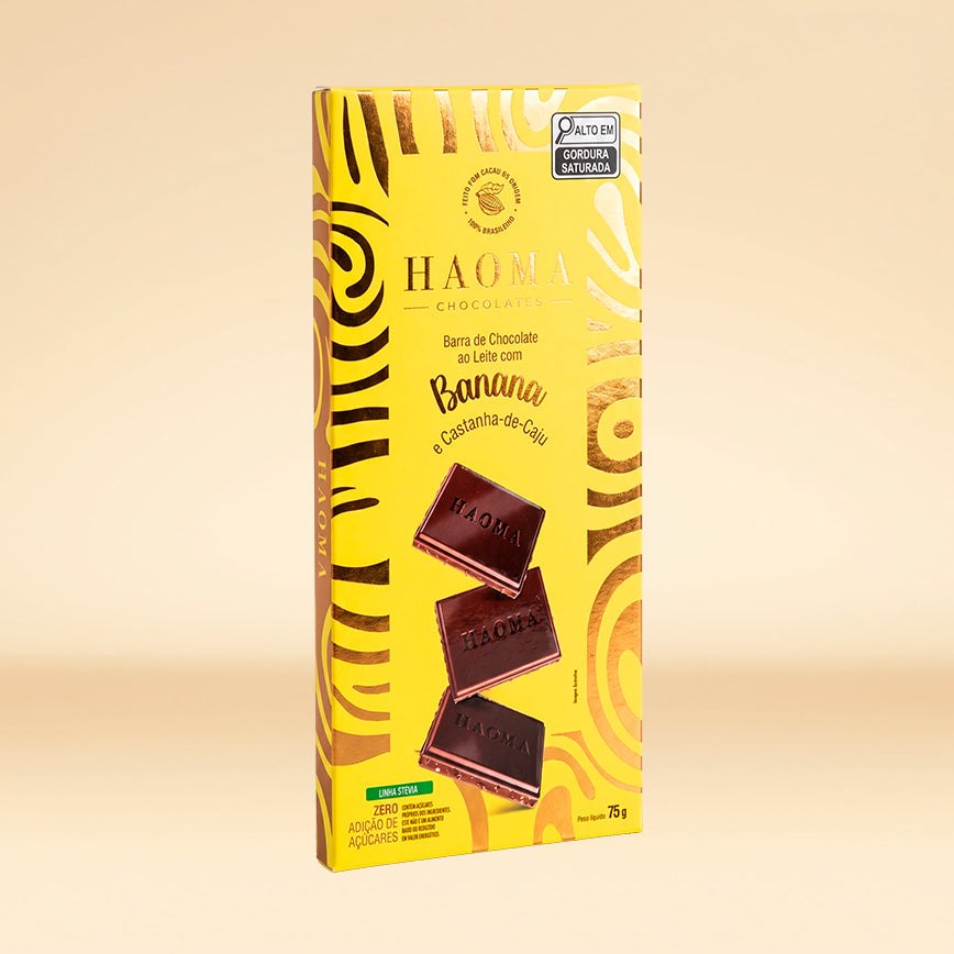 Barra Banana e Castanha-de-Caju 75g