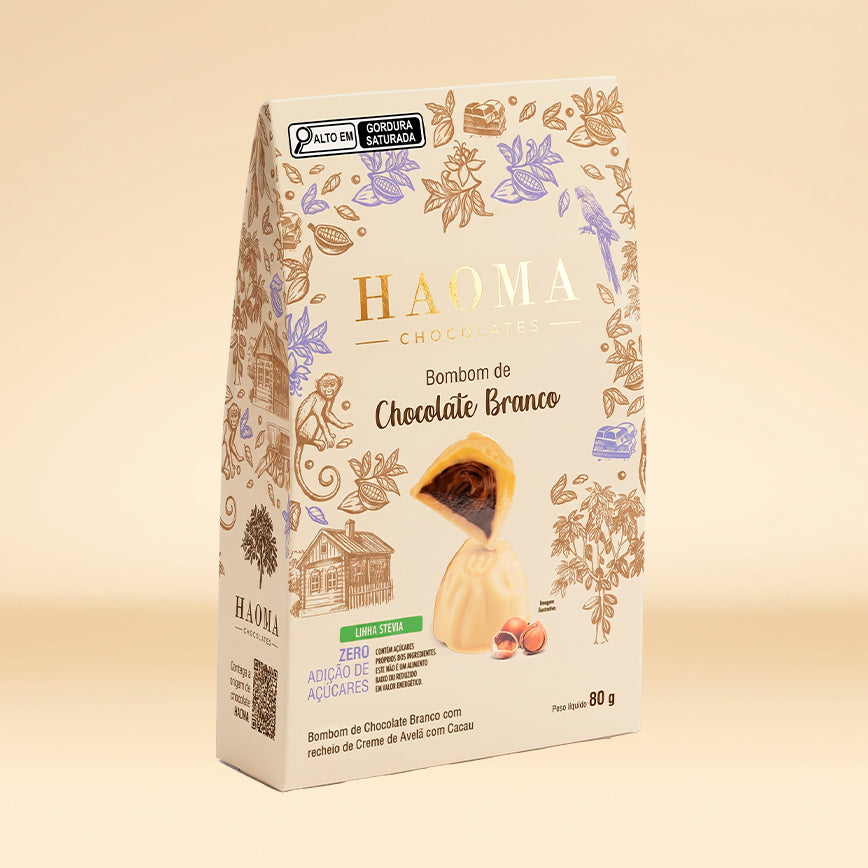Bombom Chocolate Branco Pack