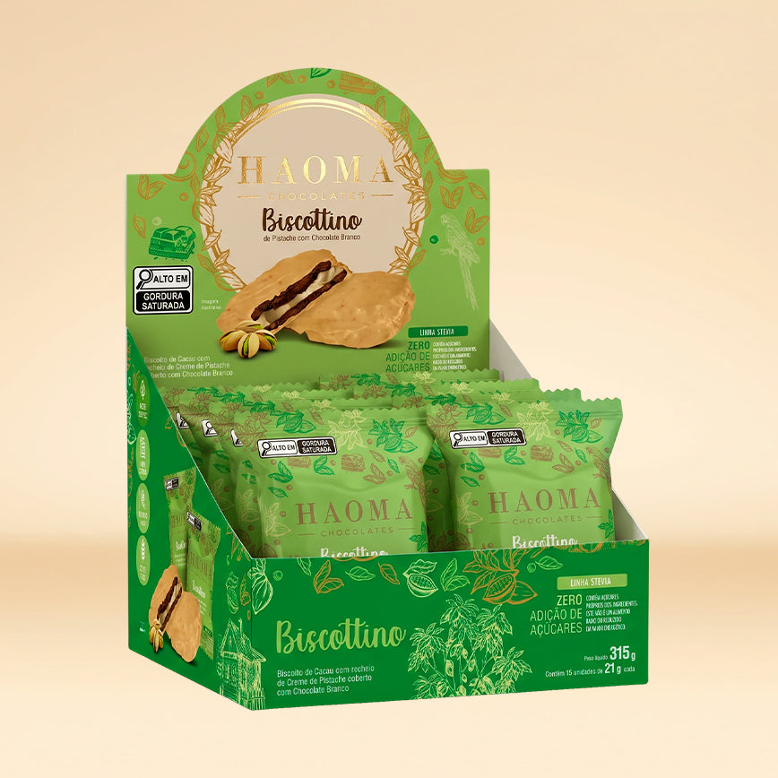 Biscottino Pistache com Chocolate Branco Box