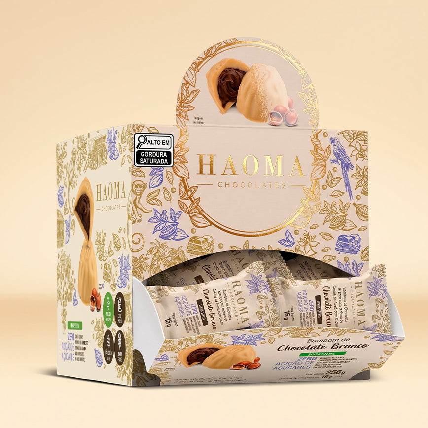 Bombom Chocolate Branco Box