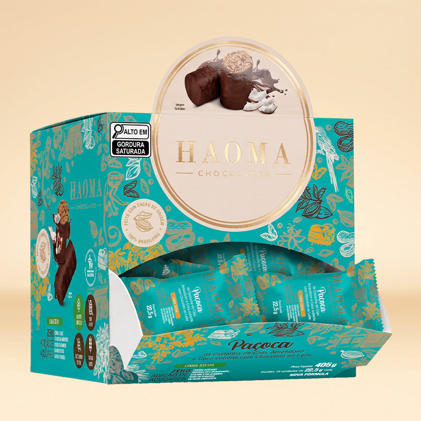 Paçoca Castanha-de-caju e Coco Box