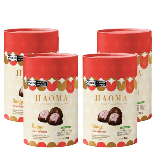 KIT 4 LATAS NUAGE FRUTAS VERMELHAS
