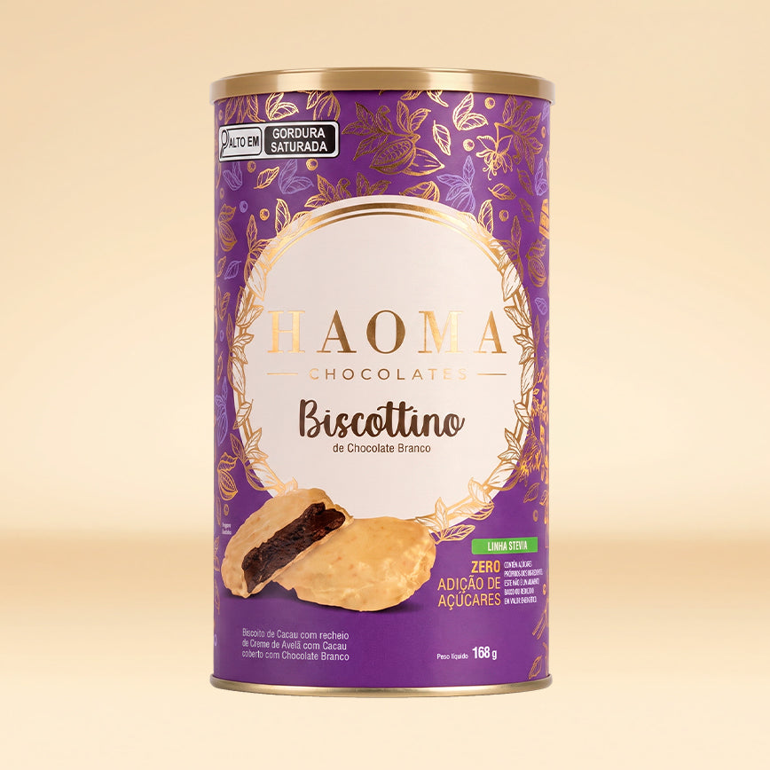 Biscottino Chocolate Branco Lata