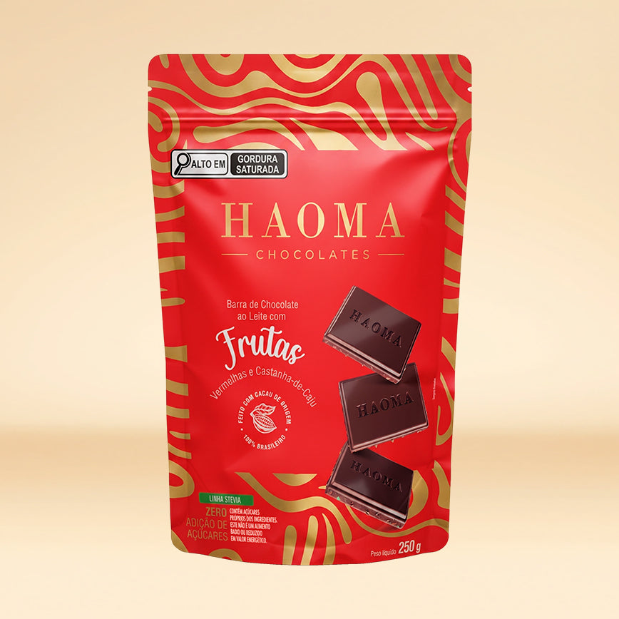 Barra Frutas Vermelhas e Castanha-de-Caju Pouch